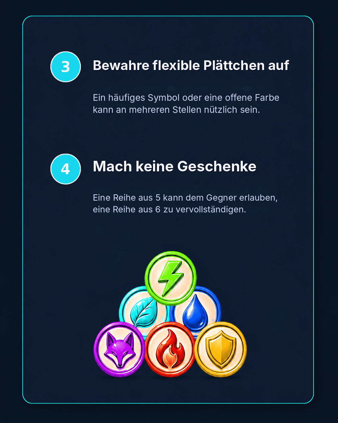 Flexible Steine und keine Vorlagen schenken