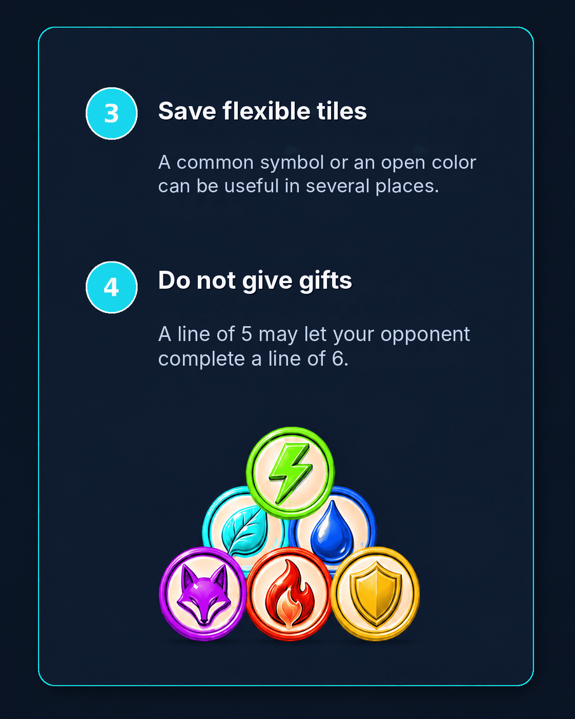 Flexible tiles and avoiding gifts