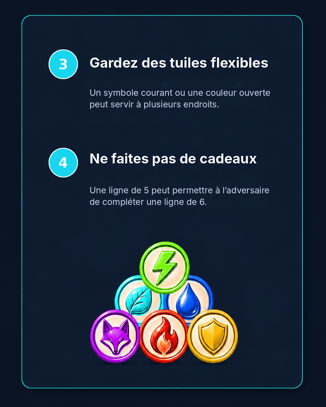 Tuiles polyvalentes et cadeaux à éviter