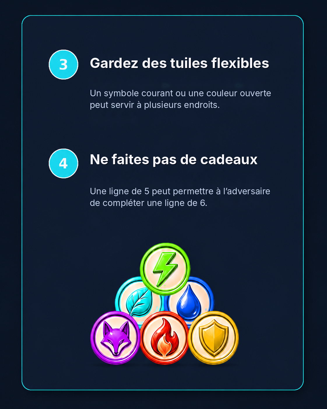 Tuiles polyvalentes et cadeaux à éviter